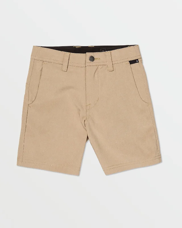 Tie-Up Skirts for Decorative -Little Boys Frickin Cross Shred Static Shorts - Dark Khaki