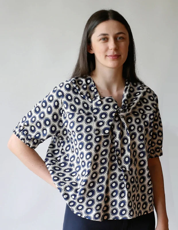 Orange Dresses for Energetic -The Maker's Atelier Tie Blouse and Dress