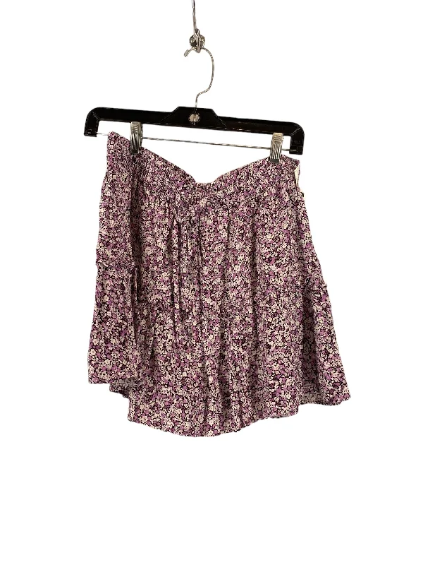 Casual skirts for effortless everyday wear -Floral Print Skirt Mini & Short Zara, Size L