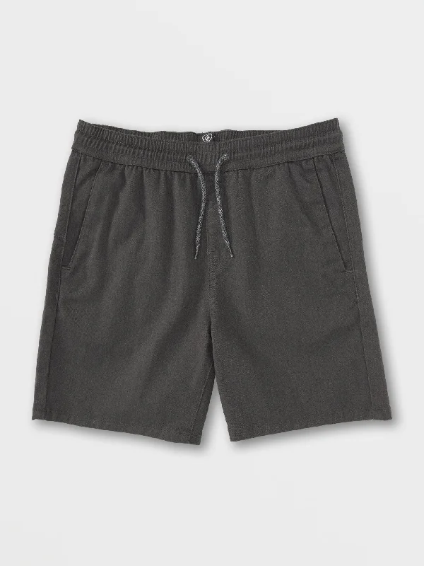 Hiking Shorts for Outdoor Trails -Little Boys Frickin Elastic Waist Shorts - Charcoal Heather