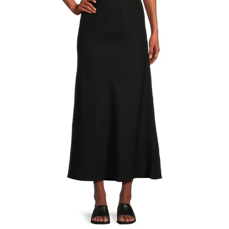 High-waisted skirts with button front detail -CC BRYN WALKER LONG BIAS SKIRT