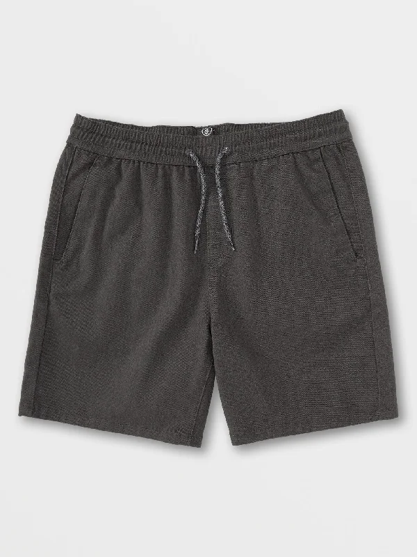 Linen Skirts for Breathable -Big Boys Frickin Elastic Waist Shorts - Charcoal Heather