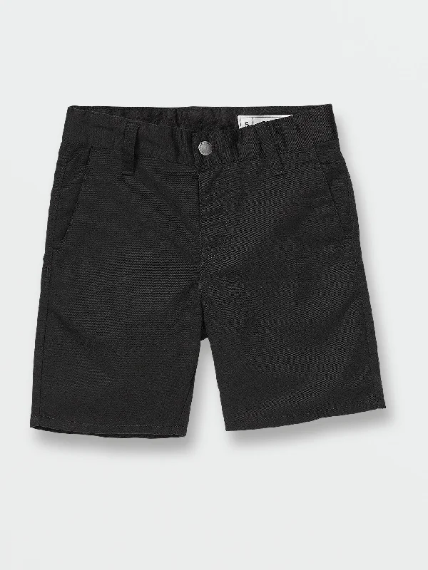 Fishing Shorts for Water Activities -Little Boys Frickin Chino Shorts - Black