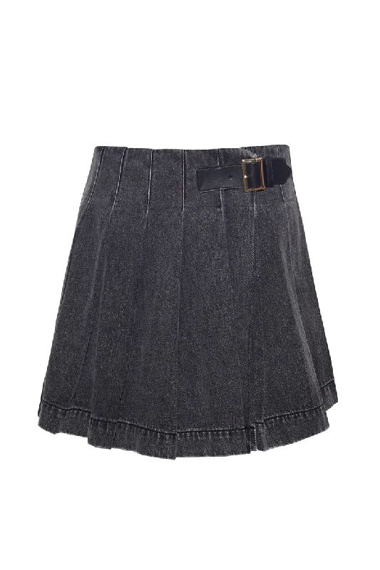 Stretch denim skirts for comfy wear -Abbey Skirt