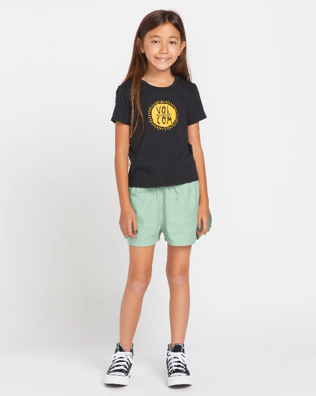 Black Skirts for Versatile -Big Girls I Got U Baby Short Sleeve Tee - Black