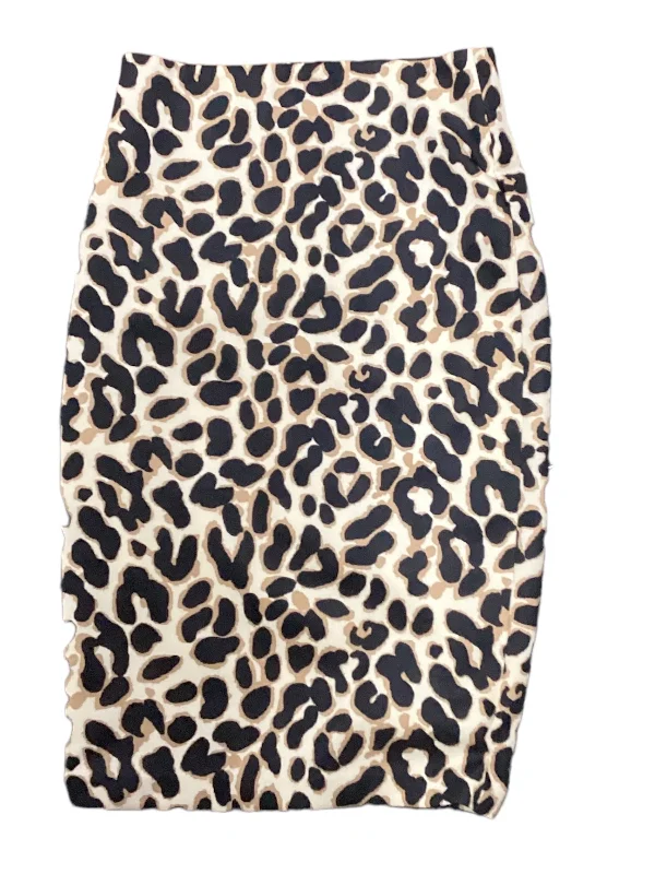 Wrap skirts for adjustable stylish fit -Animal Print Skirt Midi Xoxo, Size S