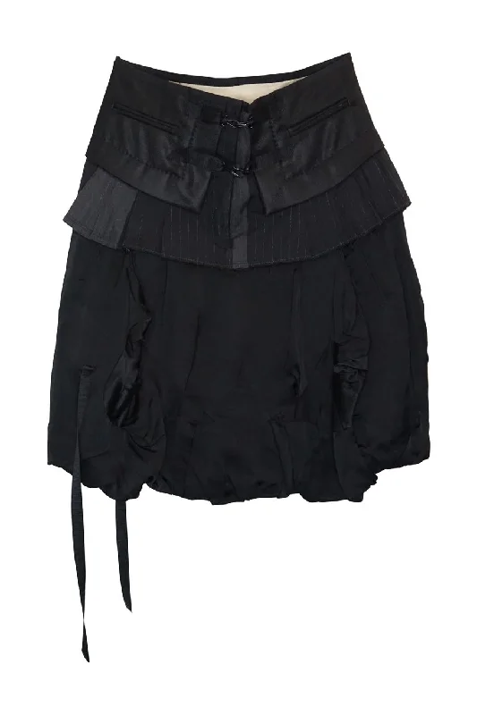 Trendy leather skirts for edgy modern looks -[WW22310] Marithe Francois Girbaud | Skirt